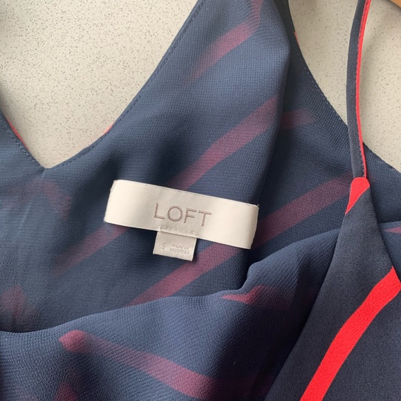 Loft Nautical Stripe Strappy Back Cami Top - Picture 4 of 5